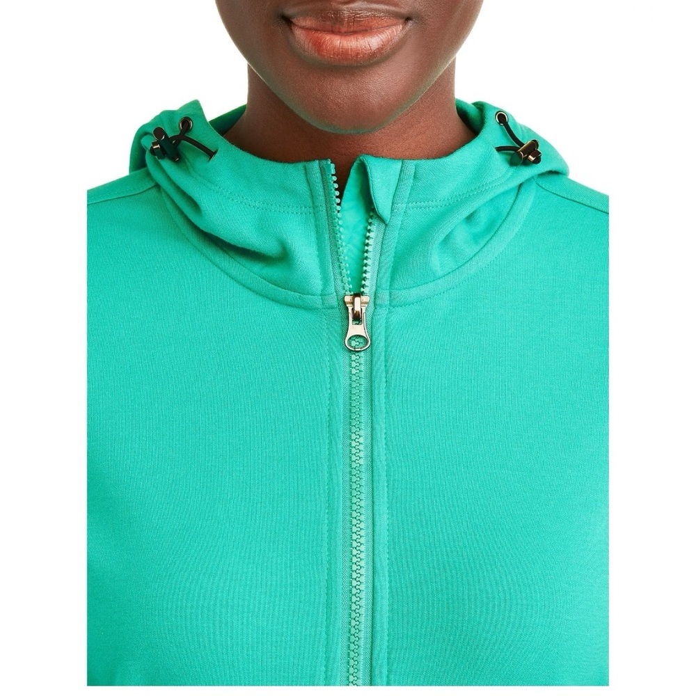 Women's Active Performance Knit Woven Zip Front Jacket